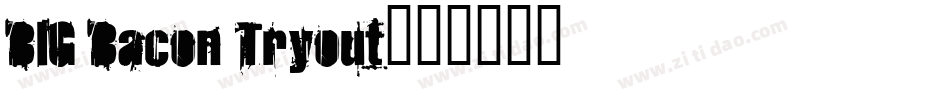 BIG Bacon Tryout字体转换